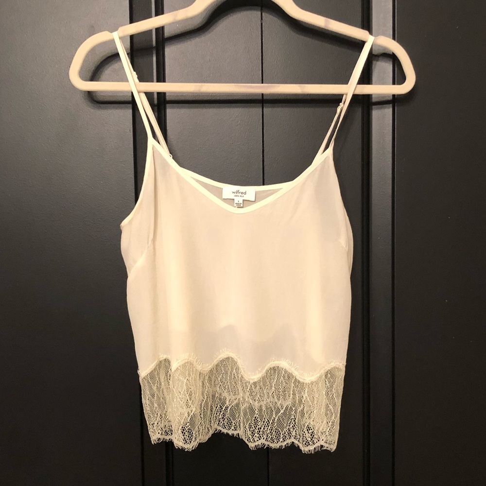 SOLD -Wilfred 100% Silk Top - Picture 2 of 10